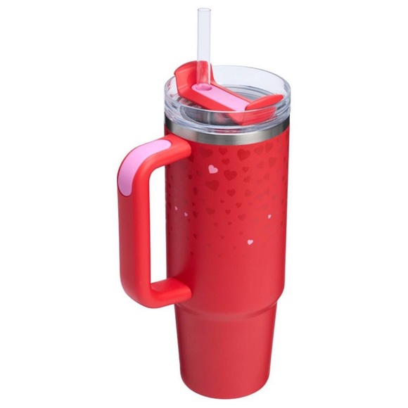 Stanley Valentine’s Day tumbler cup 2025 ruby hearts 30oz NEW - Picture 3 of 5